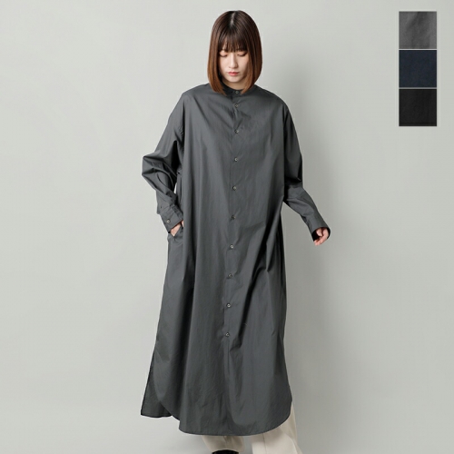 graphpaper Oty[p[ <br>Rbg ohJ[ I[o[TCY Vc s[X gBroad Band Collar Oversized Shirt Dressh gl243-60009b-mn