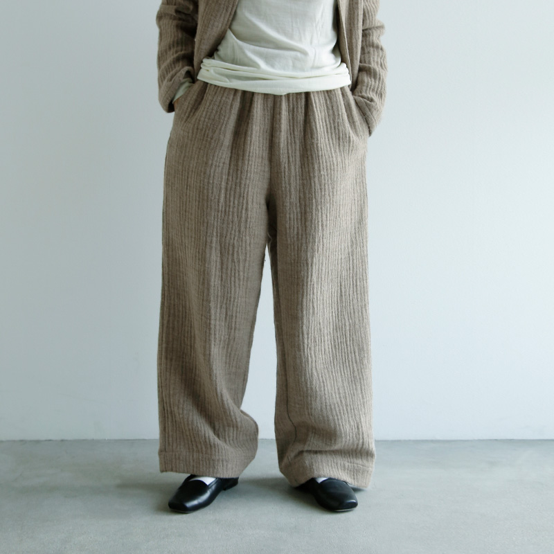 R & D.M.Co- I[h}Ye[[ <br>E[ _utFCX bNX K pc gWOOL W-FACE RELAX GUM PANTSh 7119